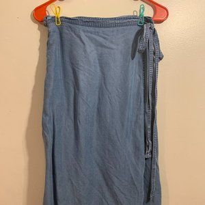 Gap Denim Wrap Skirt with Pockets